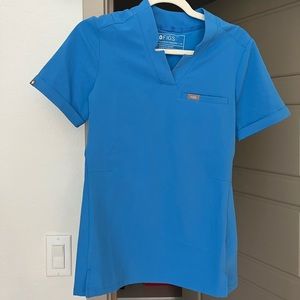 NWOT FIGS capri blue limited edition Top